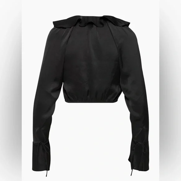 Wilfred Black Ruffle Blouse - Picture 2 of 7